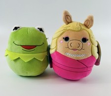 NEW Squishmallow Muppets Kermit the Frog Miss Piggy Plush Set of 2 Green/Pink