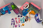 Polly Pocket Fashion Polly Super Stylin' Mall Fold Up Carry Case. RARE Complete