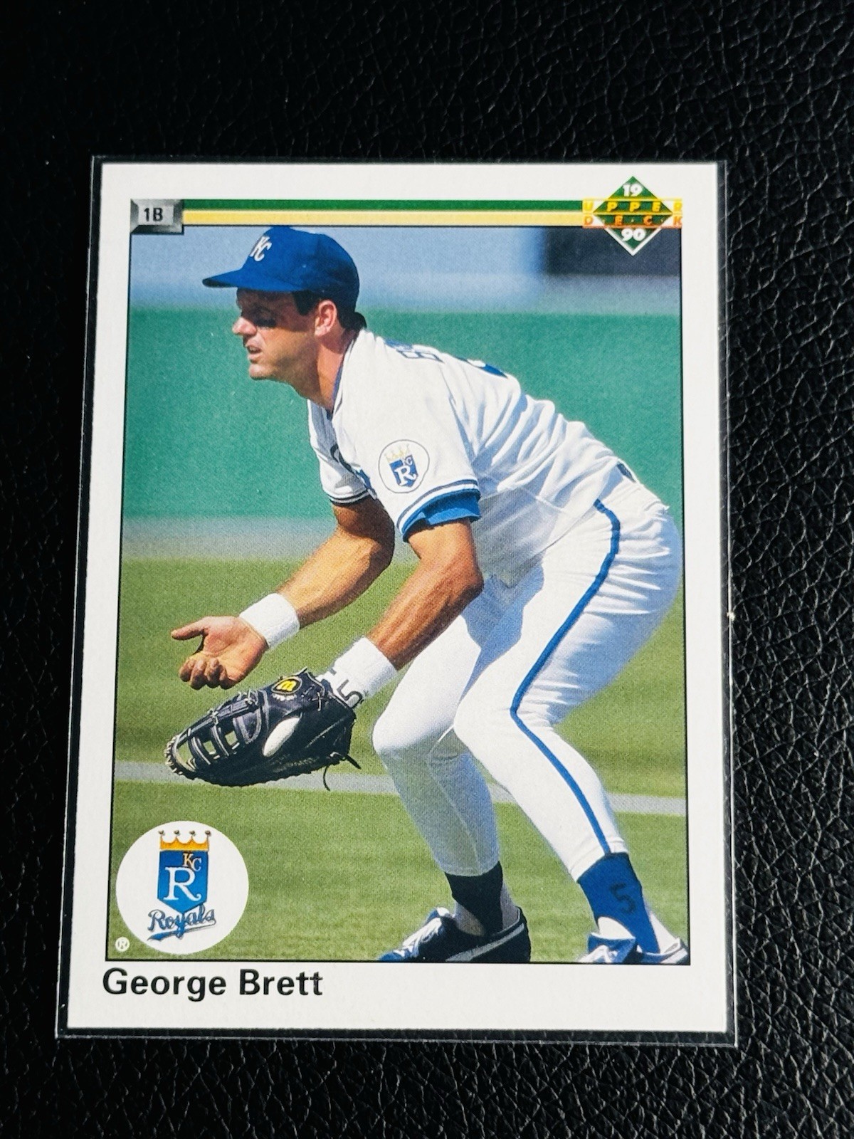 ‼️RAZOR SHARP‼️1990 Upper Deck George Brett #124 Kansas City Royals ICON MLB HOF