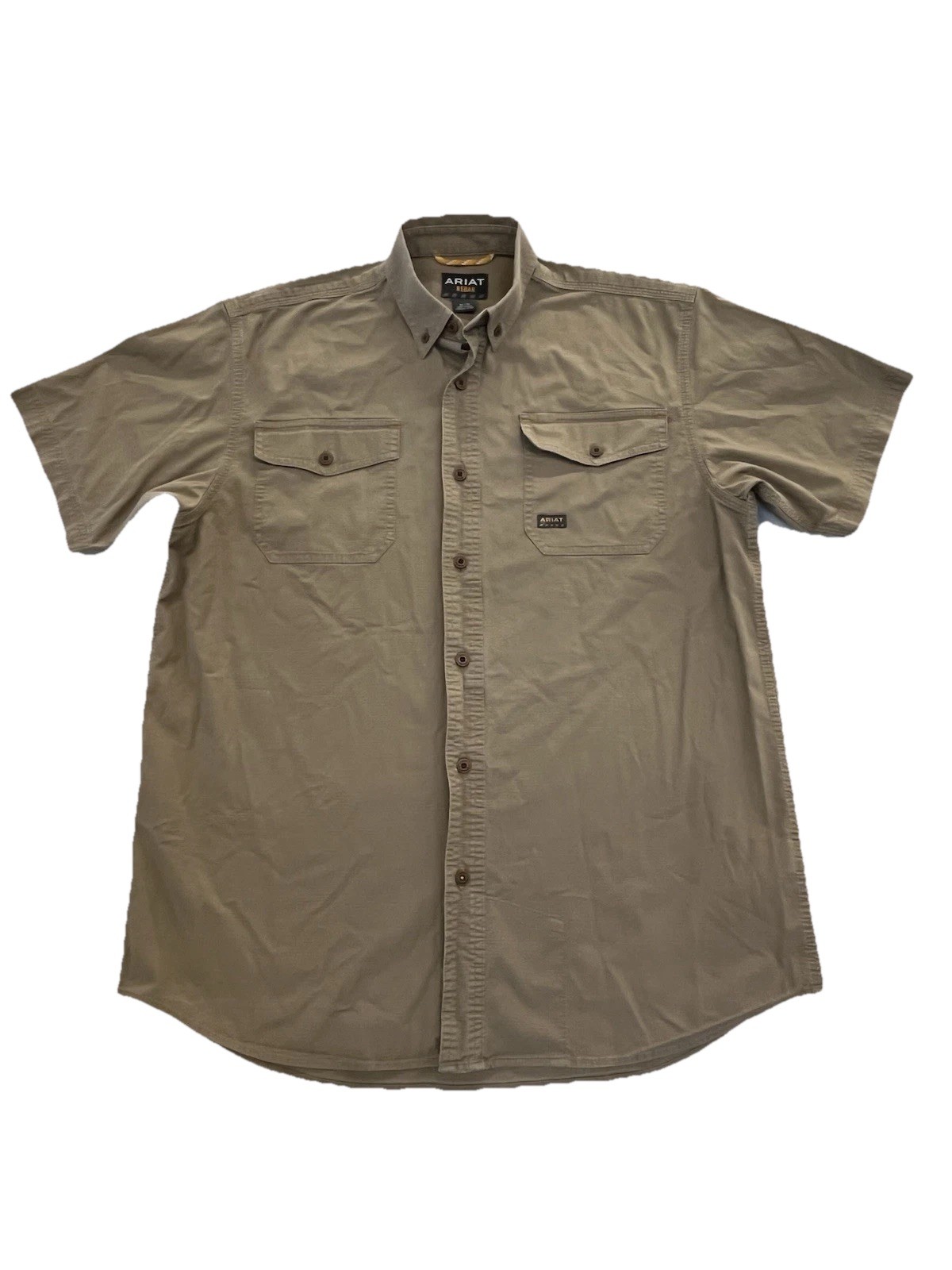Ariat Rebar Short Sleeve Button Up Shirt Men’s Medium