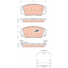 Satz Bremsbeläge Bremsklötze vorne für Hyundai Tucson JM | 23979536