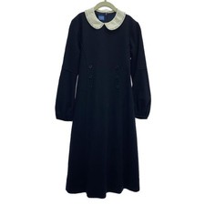 Familiar Dress Kids Girl Size 140cm Material Wool Navy High Quality Pre-owned