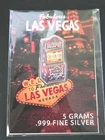 5 Gram .999 Fine Silver Bar Enamel Las Vegas Casino Night Slot Machine NYCOIN
