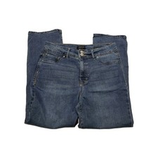 Curve Appeal Womens High Rise Straight Jeans Size 10/30