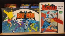 1966 Batman Whitman Jigsaw Puzzle  1989 Boardgame Lot Complete
