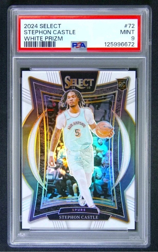 2024-25 Panini Select Stephon Castle #72 RC Rookie Concourse White #/149 PSA 9‼️