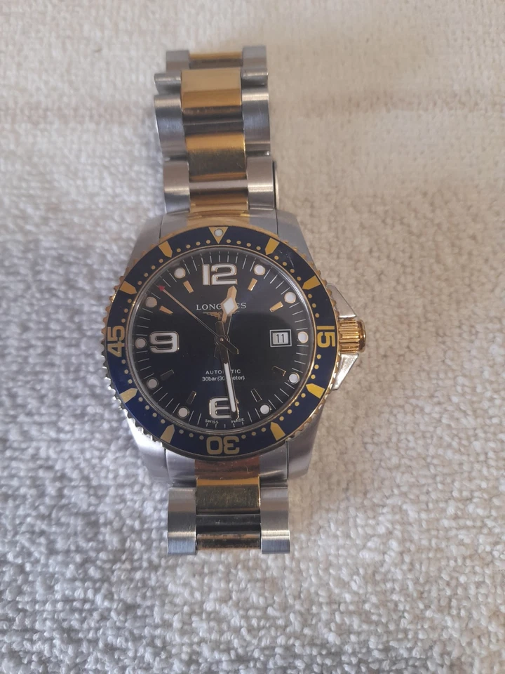 LONGINES HYDROCONQUEST AUTOMATIC 300M DIVERS WATCH L3.742.3 FULL SET !, photo 4 of 5