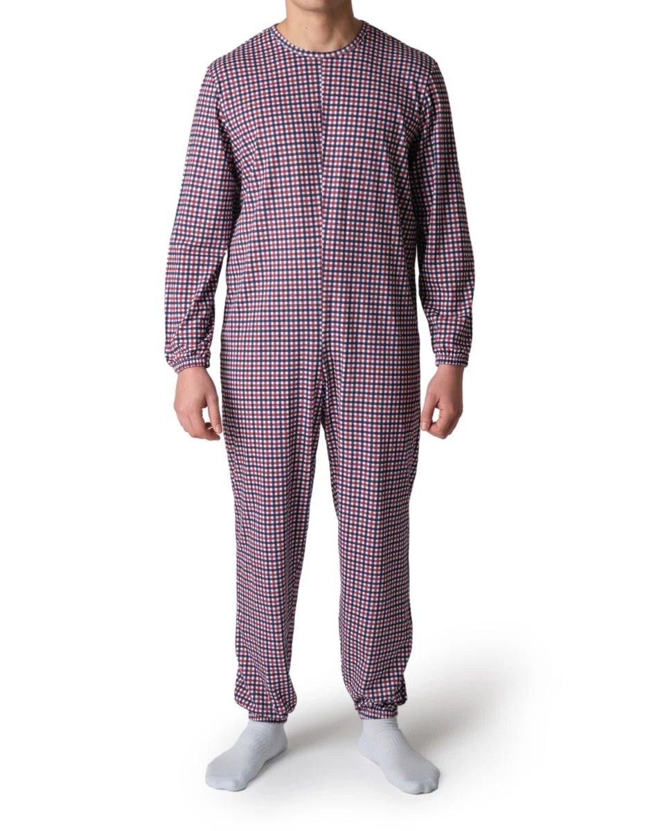 FEOYA Camicia Da Notte Uomo Manica Corta - Pigiama In Cotone Morbido Con Scollo A V, Vestibilità Ampia, Taglie S-3XL, Colore Rosso L