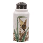 Victorian EAPG Buckeye Ring Neck Garden Insect Cylinder Salt Shaker 3 3/4" Tall