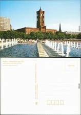 Postcard postcard Central Berlin red town hal...