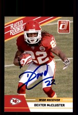 Signed Football Card Auto Dexter McCluster 2010 Donruss Rated Rookies #31 Chiefs