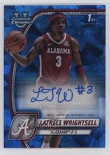 2024 Bowman U Chrome Sapphire Edition Prospect Latrell Wrightsell #51 Auto 1n2k