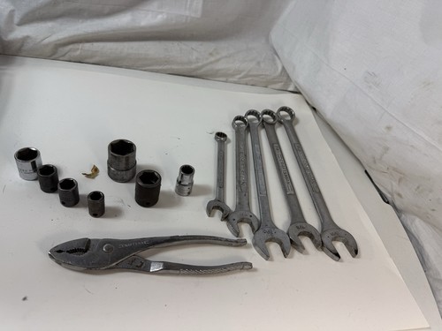 Lot Of 13 Pieces Craftsman Snap On Proto Wrenches. Pliers Sockets