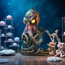 Table Lamp Series Octopus Night Light Retro Desk Lamps colorful Beautiful