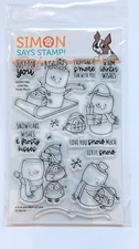 Simon Says Stamp Pink and Main STAMPTEMBER Love You Snow Much Snowmen S'Mores 