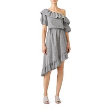 NWT LOVESHACKFANCY Haley Gingham Ruffle Dress