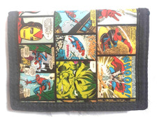 Vintage Retro Style Marvel Comics Tri-Fold Wallet, Hook & Loop Close Collectable