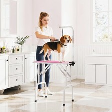 Dog Grooming Table Foldable with Adjustable Arm 81x49x80 cm Refurbished