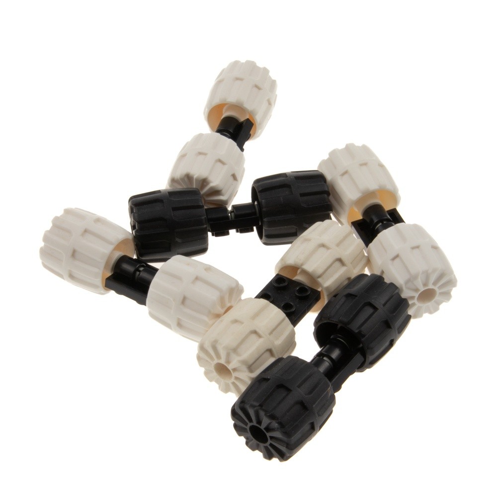6X Lego Wheel Axle 2X2 Wheels Rim Hard Plastic Wheel 6118 22X24 Randomly Mixed