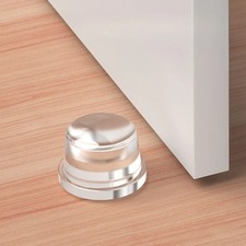 Transparent Silicone Door Stopper No Drill Anti-Bump Pad Home Office Safety UK