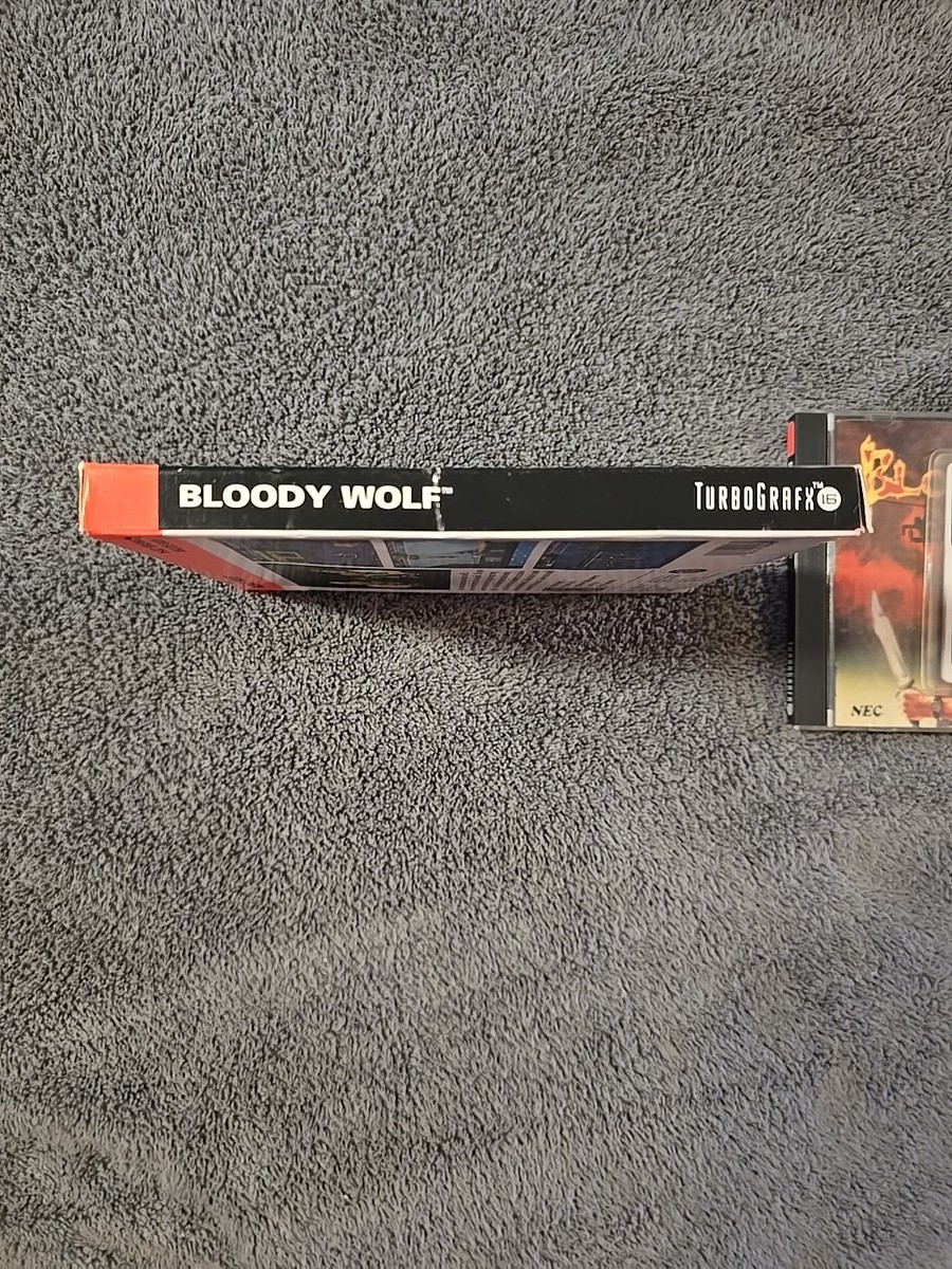 Bloody Wolf TurboGrafx-16 1990 CIB Complete Tested Turbo USA NEC