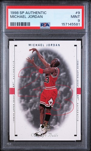 1998 SP Authentic Michael Jordan #9 card