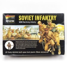 Soviet Infantry WWII Red Army Warlord Games 28mm Miniatures Kit 40 Soldiers