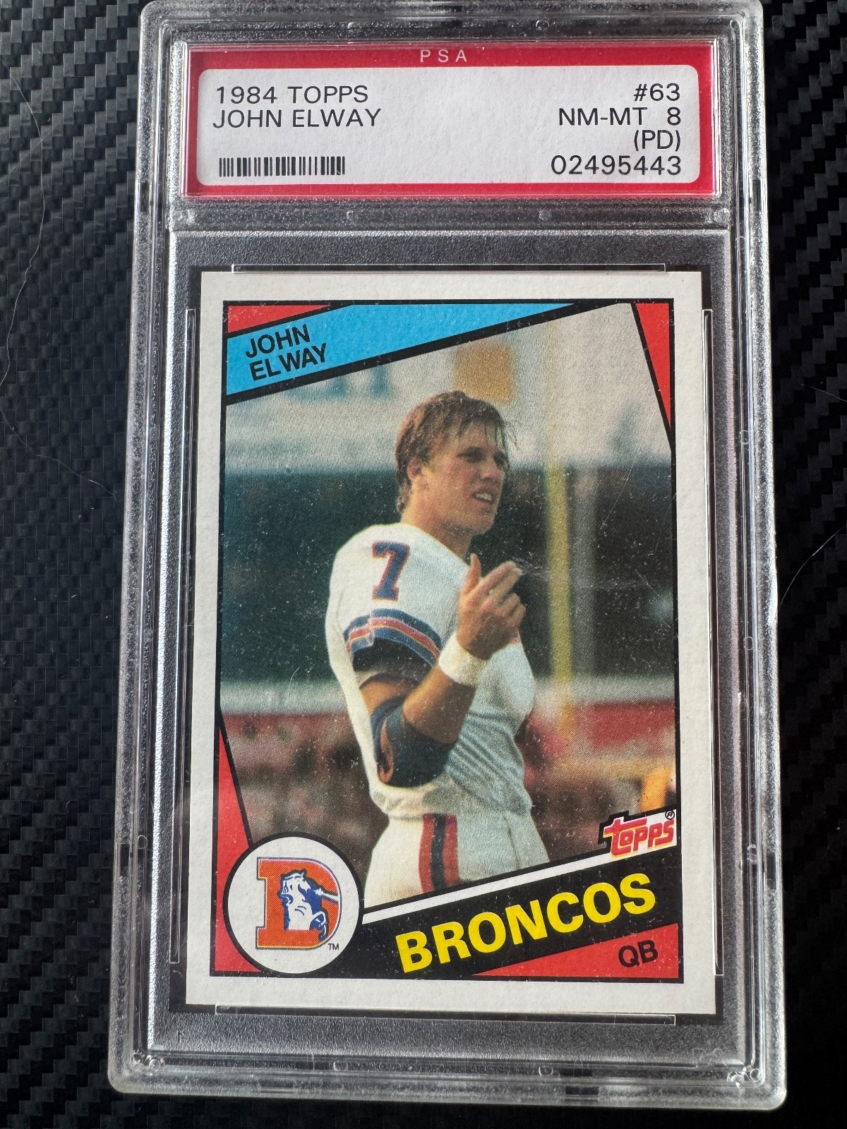 1984 Topps - John Elway #63 PSA 8 NM-MT Rookie Card