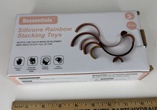 BESSENTIALS - Silicone Rainbow Stacking Toy - 10PC