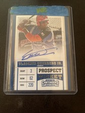 2017 CONTENDERS DRAFT PICKS VLADIMIR GUERRERO JR. AUTOGRAPH PROSPECT TICKET...