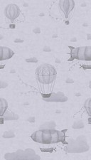 Nursery Wallpaper Fleece Clouds Grey 8.8m x 0.53m Made in Germany