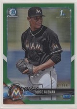 2018 Bowman Chrome Prospects Green Refractor 81/99 Jorge Guzman #BCP180 0p5j