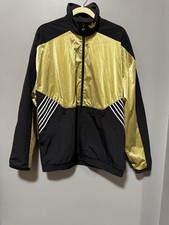 Adidas Originals Black  Gold Full Zip Windbreaker Men  s M