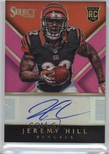2014 Panini Select Rookie Auto Fuchsia Prizm 75/75 Jeremy Hill #RA-JH Auto 0c2