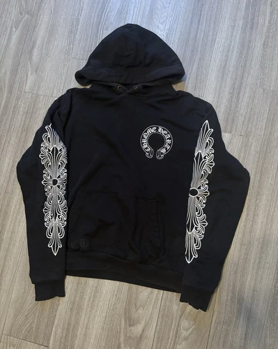 Felpa con cappuccio a ferro di cavallo Chrome Hearts