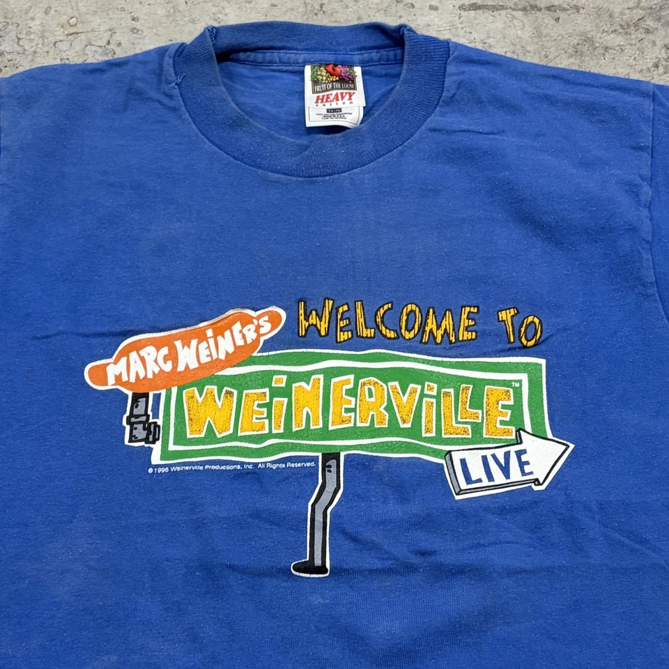 Camisa Vintage Marc Weiner's Weinerville Juvenil 14-16 Nickelodeon Hecha EE. UU. 90s Foto 2 de 4