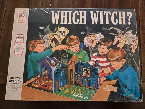 Which Witch? 1970 Board Game Milton Bradley #4012 Complete Vintage Original