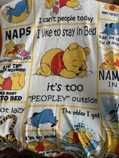 Winnie the Pooh  Friends Blanket Lightweight Throw 50" X 60" NEW  too Peopley  