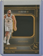 2024-25 Panini Silhouette S-BEN Game Used Jersey Patch Card /49 