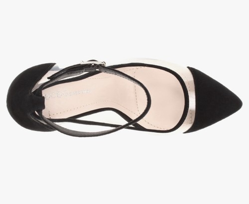 BCBGeneration BLACK SUEDE HEELS — CLEAR PUMPS SEE-THROUGH — NEW — Size 7 7.5 - Picture 11 of 19