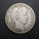 1911 *P * BARBER SILVER QUARTER  ***NICE*** FREE SHIPPING   C2083