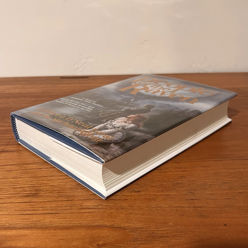 PEOPLE OF THE RAVEN Kathleen O’Neal & W. Michael Gear SIGNED 1st Prehistory LN - Image 4 of 4