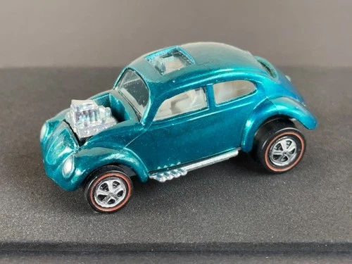 Vintage Hot Wheels Redline 1968 Aqua Custom Volkswagen US - Minty Fresh Beauty!