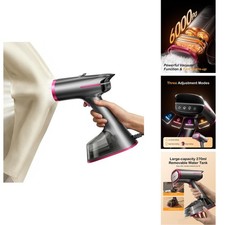 DRFLASH Vacuum Steamer For Clothes, 2 In 1 Handheld Steam Iron Suction E22