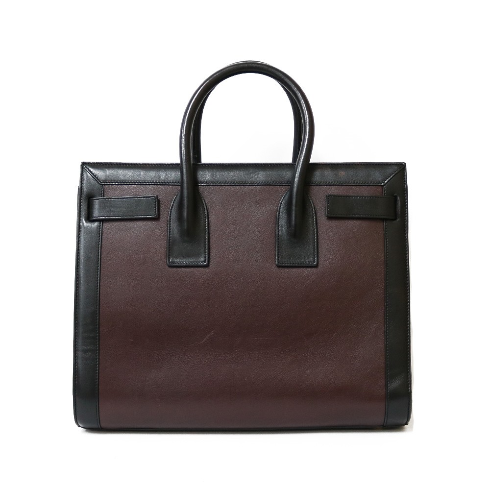 Borsa a tracolla SAINT LAURENT viola pelle nera Sac de Jules dal Giappone usata