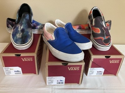 VANS Classic Slip-On M 10 Galaxy, Dark Aura, Retro Court Pink Purple Tie Dye