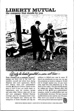 Liberty Mutual Stands by you Original Vintage Print Ad