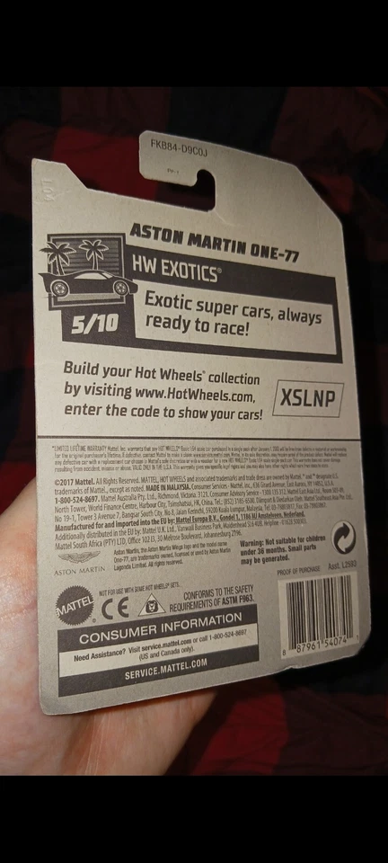 Hot Wheels HW Exotics Zamac Aston Martin One -77 2018 nuevo en paquete  Foto 3 de 3