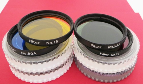 Set 4 Superior Qualité Jaune Rouge Bleu Vert 5.1cm Filtre pour Télescopes, BNC - Photo 3/5