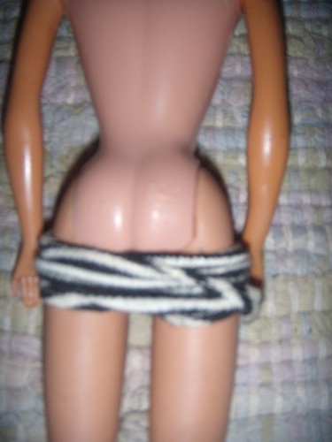 MATTEL'S,1ST ED BUBBLE-CUT BARBIE DOLL IN ORIGINAL SUIT, BARBIE BODY, with STAND - Picture 7 of 9